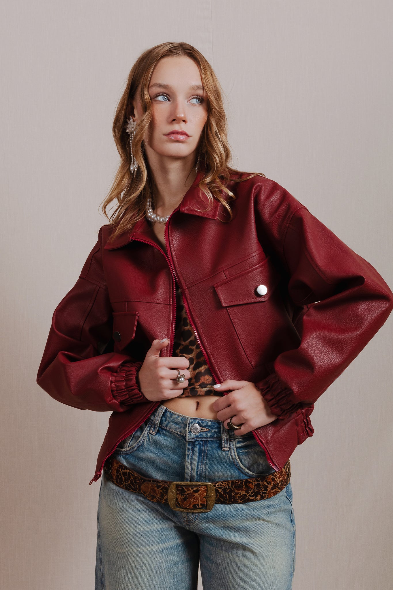 JACKET VAQUERO RED CHERRY